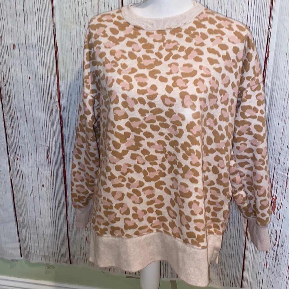 Aerie animal print pullover sweatshirt
